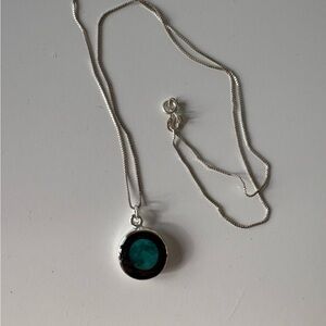 Moon necklace and chain